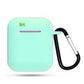airpods1 黒 airpods2 対応 エアーポッズ エアポッツ 1/2 ケース カバー シリコン かわいい キズ防止 耐衝撃 全面保護 紛失防止 8色あり
