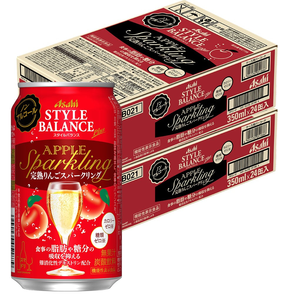 【送料無料】アサヒ スタイルバランス 完熟りんごスパークリング 350ml×2ケース/48本
