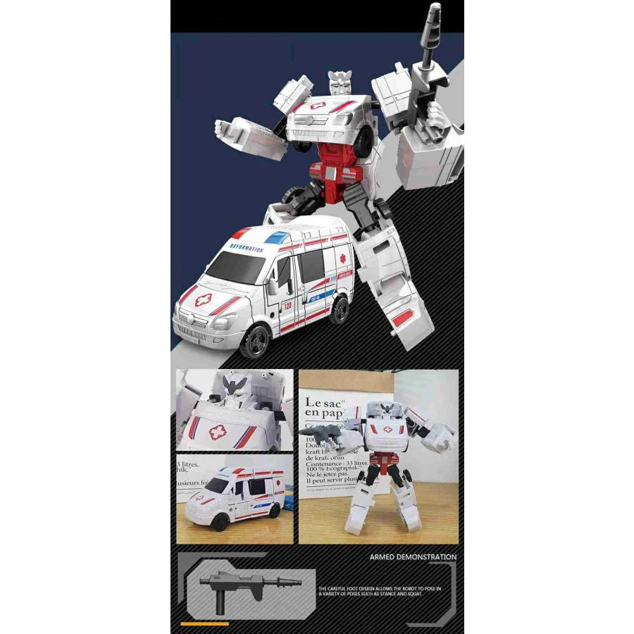 ロボット おもちゃ プレゼント 5タイプ 車 変身 車マン w499B(Bタイプ)