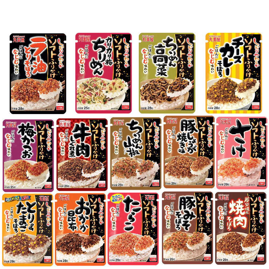 ごはんに味噌汁  にぎわい広場  丸美屋 しつとりやわらか ソフトふりかけ ごはんのおともに 14種セット
