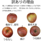 青森県産　りんご　　訳あり　ご家庭用　　有袋ふじ　小玉　10ｋｇ　送料無料！