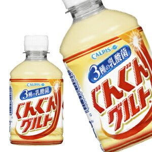【3~4営業日以内に出荷】アサヒ ぐんぐんグルト 3種の乳酸菌 280mlPET×24本［賞味期限：2ヶ月以上］北海道、沖縄、離島は送料無料対象外です。[送料無料]