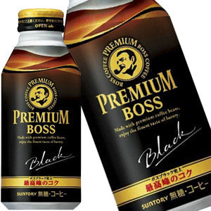 【3?4営業日以内に出荷】サントリー プレミアム ボス ブラック 390gボトル缶×24本［賞味期限：2ヶ月以上］北海道、沖縄、離島は送料無料対象外です。[送料無料]