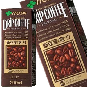 伊藤園 ドリップコーヒー 200ml紙パック×48本［24本×2箱］［賞味期限：3ヶ月以上］北海道、沖縄、離島は送料無料対象外［送料無料］【3?4営業日以内に出荷】