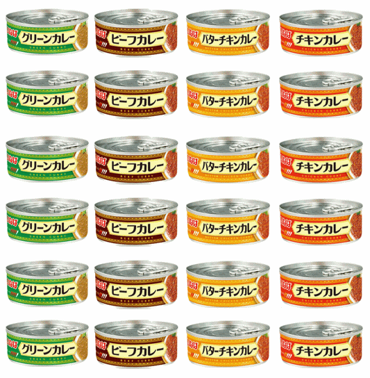【缶詰】いなば カレー缶詰 90g 24缶セット チキンカレー ビーフカレー グリーンカレー バターチキン 詰め合わせ 非常食 保存食 長期保存 備蓄 食べきり 関東圏送料無料