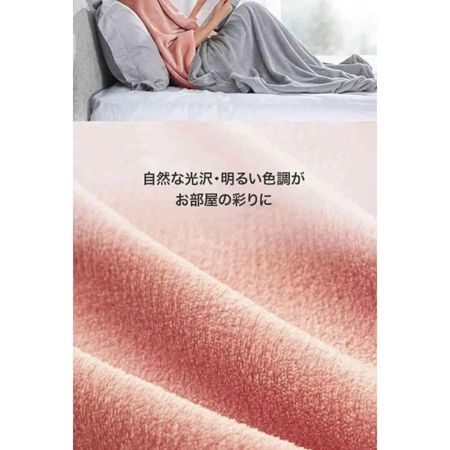 毛布 フランネル ブランケット 100*140cm ひざ掛け用 マイクロファイバー あったか 洗える 軽い 薄い 暖かい ひざ掛け 肌触り柔らかい シンプル 洋式 w548A(ブルー)