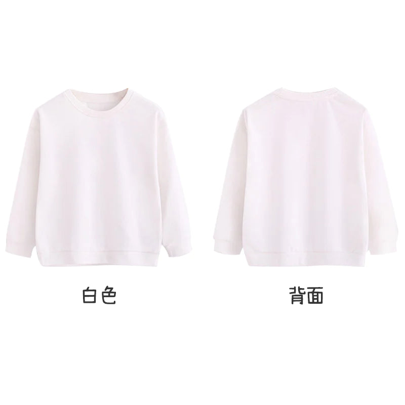 2点セット ブラック 110cm トレーナー1枚 と ズボン1枚 体育 体操服 子供 キッズ 白Tシャツ長袖 黒 グレー パンツ 秋 春 冬 通気性 運動会 イベント 男女兼用 ポップダンス
