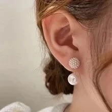 ピアス レディース パール おしゃれ 大きい 韓国 金 メッキ キラキラ ウエディング 小ぶり シンプル 大きい 上品 かわいい