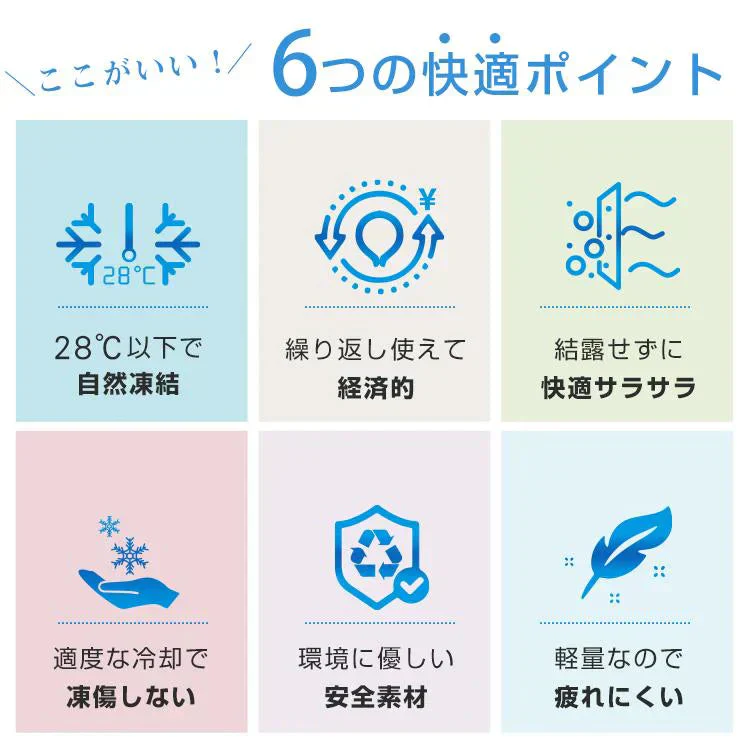 爽快リング 「28℃ ミントグリーン Mサイズ＆Lサイズ2本セット」 ネック リング クーラー PCM冷感 冷却 熱中症対策