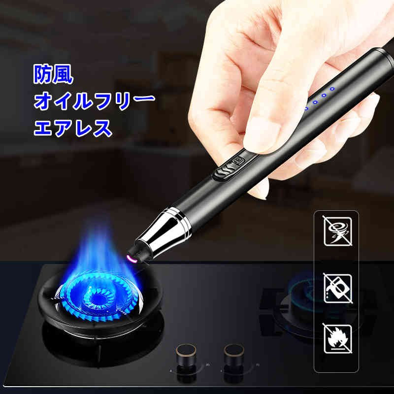 即納 プラズマ ライター 電子 電気 usb ライター 小型充電式 防風 軽量 薄型 無火炎 幅広い用途 誕生日 祝日 プレゼント アウトドアギフト s014E(ブルー)