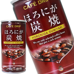 カフェドリップ ほろにが炭焼 185g缶×60本［30本×2箱］［賞味期限：3ヶ月以上］北海道、沖縄、離島は送料無料対象外［送料無料］【8月12日出荷開始】