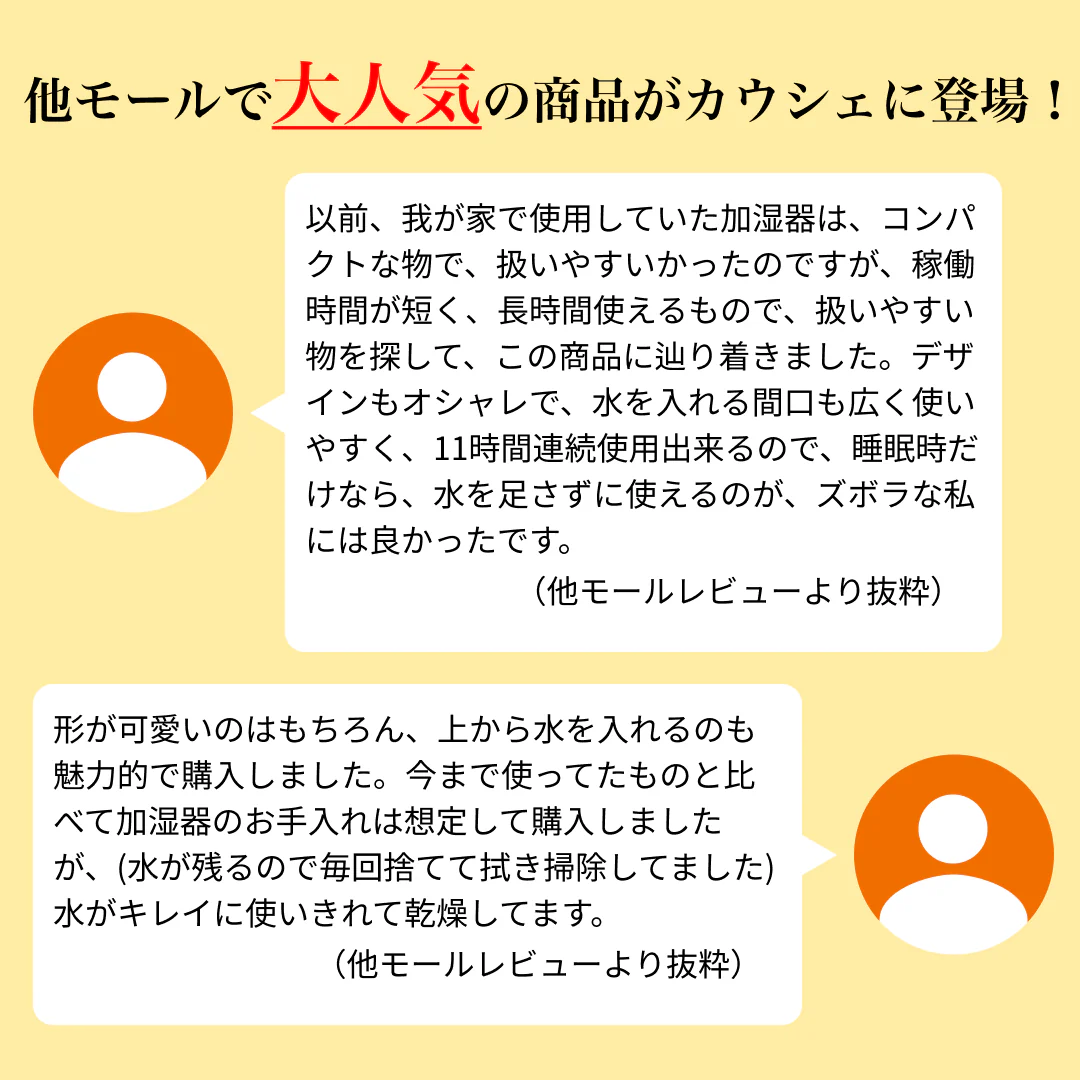 （ミストグレー）本体のみ　超音波式加湿器【1年保証】