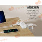 即納 電源タップ PSE クリップ式 延長コード 2m 雷ガード 9個口 テーブルタップ コンセント タップ はさめる OAタップ たこあしコンセント