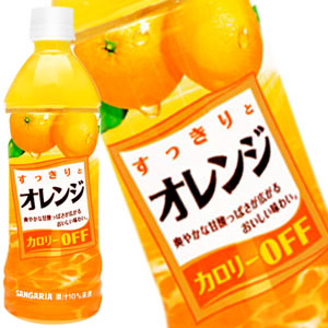 サンガリア すっきりとオレンジ 500mlPET×48本［24本×2箱］［賞味期限:4ヶ月以上］北海道、沖縄、離島は送料無料対象外［送料無料］【5?8営業日以内に出荷】