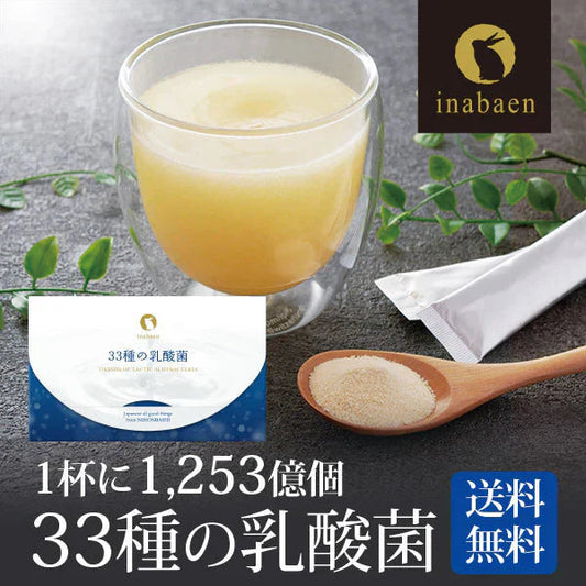 乳酸菌 サプリメント 粉末 33種の乳酸菌 30包入り 乳酸菌 メール便 送料無料 ダイエット 腸活