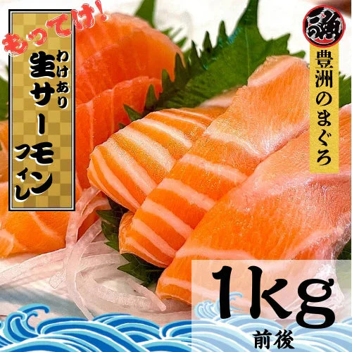 ぶっ飛び価格！　訳あり サーモンフィレ １kg前後【数量限定】