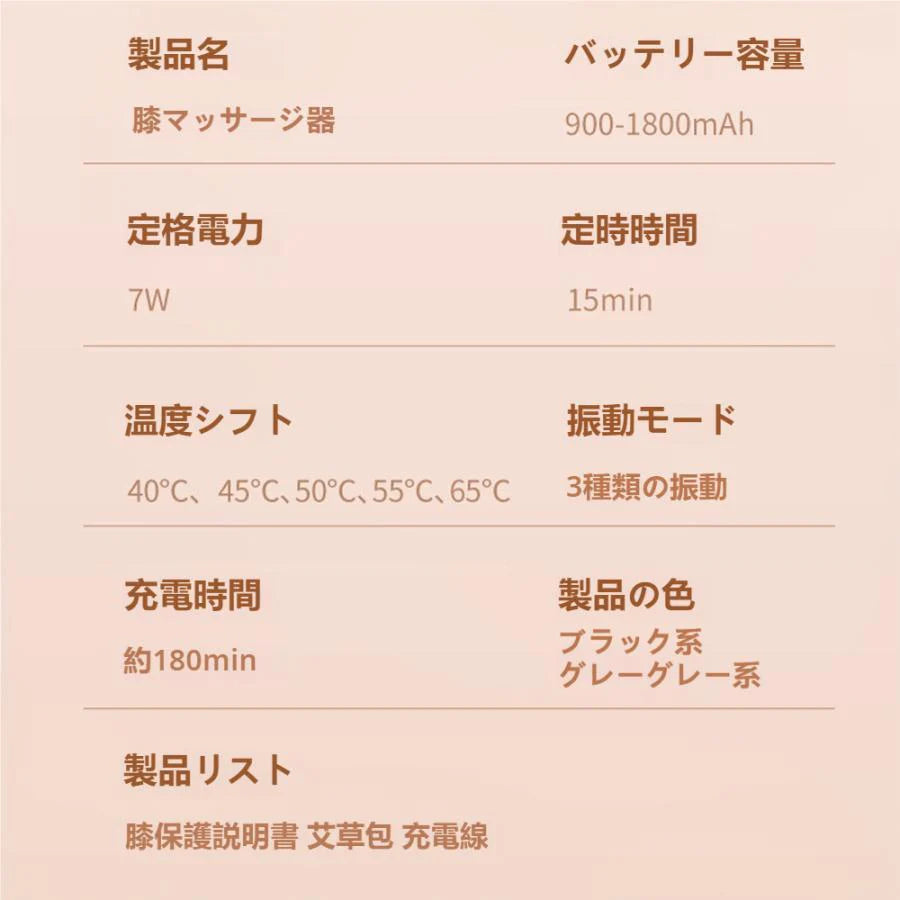 エアーマッサージ器 マッサージ器 膝サポーター 膝の痛 薬包加熱 膝マッサージ器 膝マッサージャー ひざ ケア 温熱 加圧 プレゼント ギフト w251A(ブラック)