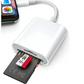 SDカードリーダー 2in1 iPhone iPad データ転送 動画転送 ライトニング SD TF