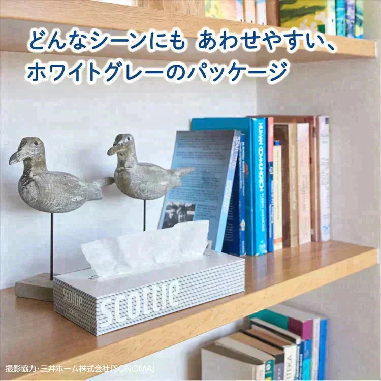 【カートアップNG】【12個セット】ボックスティッシュ スコッティ 400枚 （200組）