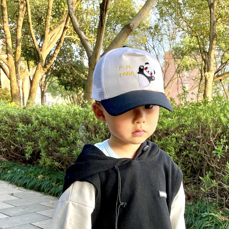 キャップ 帽子 ブルーライオン キッズ 子供 ハット 女の子 男の子 日よけ 安い 紫外線カット UVカット 通園 通学 メッシュ マジックテープ止め 通気 外出 スポーツ 52 54 56cm