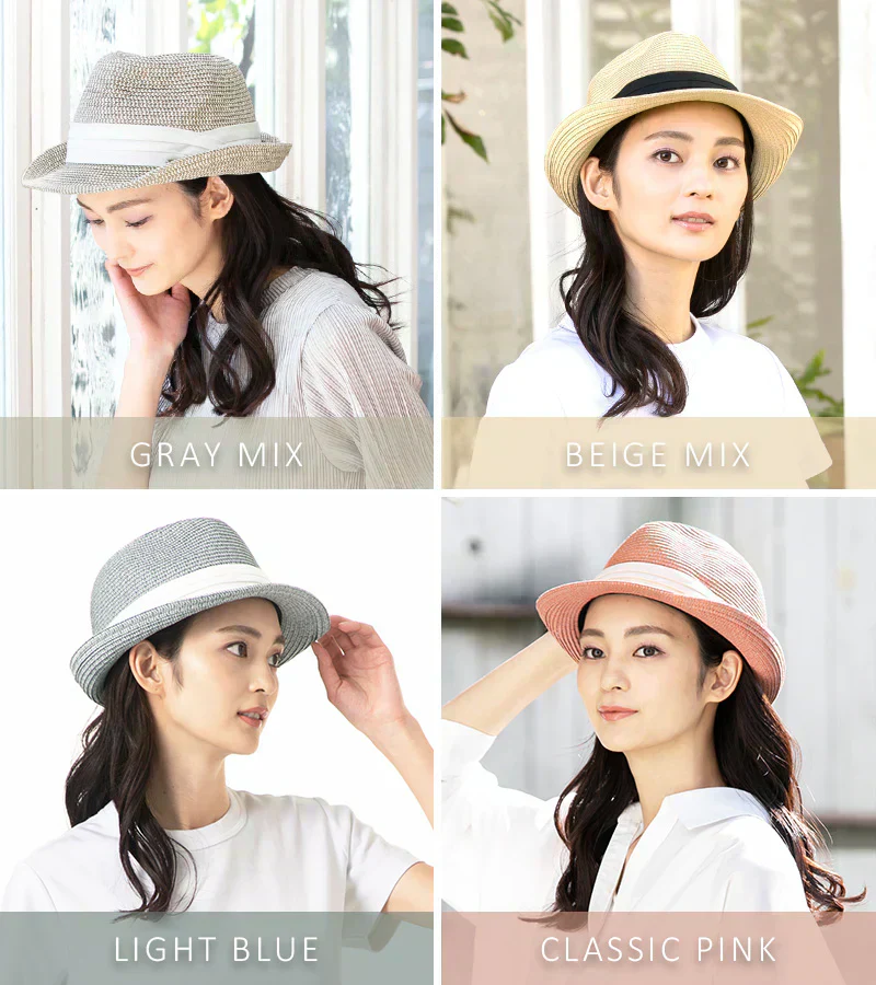 【フリー56-58.5cm-クラシックピンク】【商品名：ミックスペーパーソフトHAT】