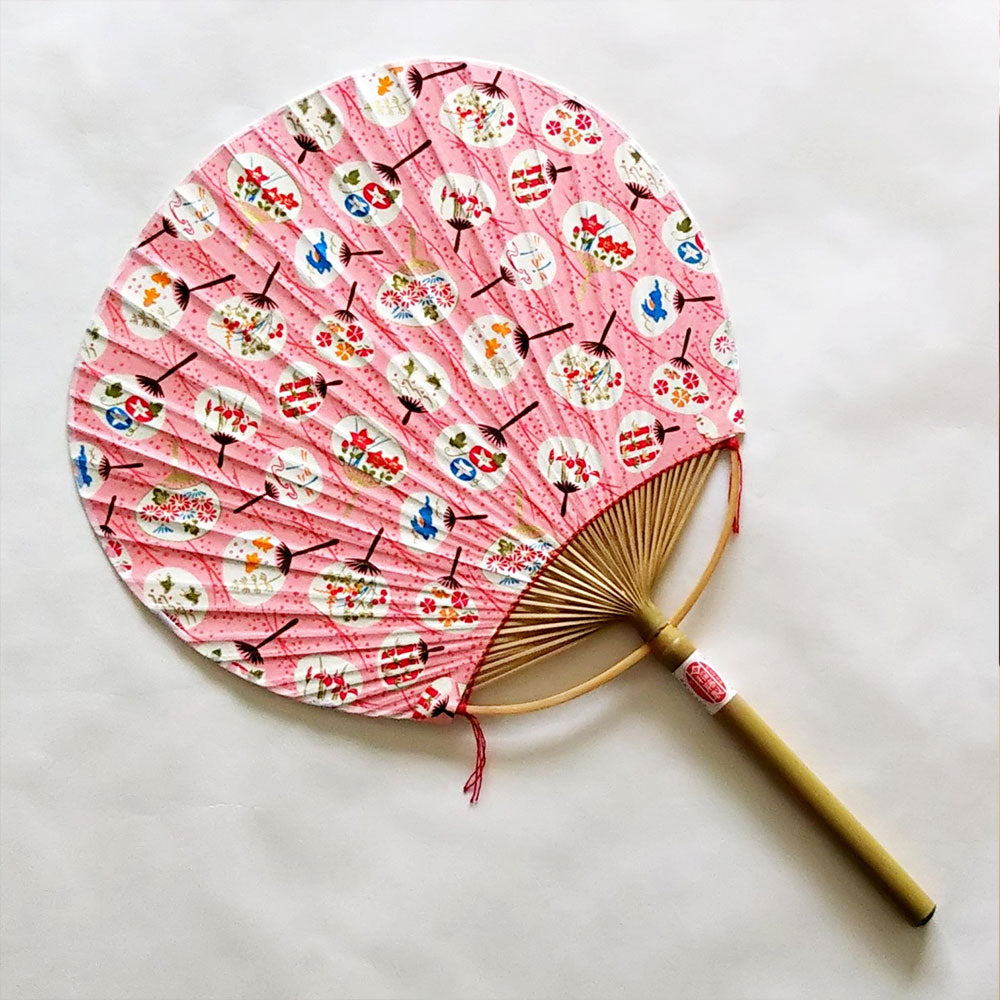 三重県指定伝統工芸品 日永うちわ 香る14（中）ラムネ 箱入