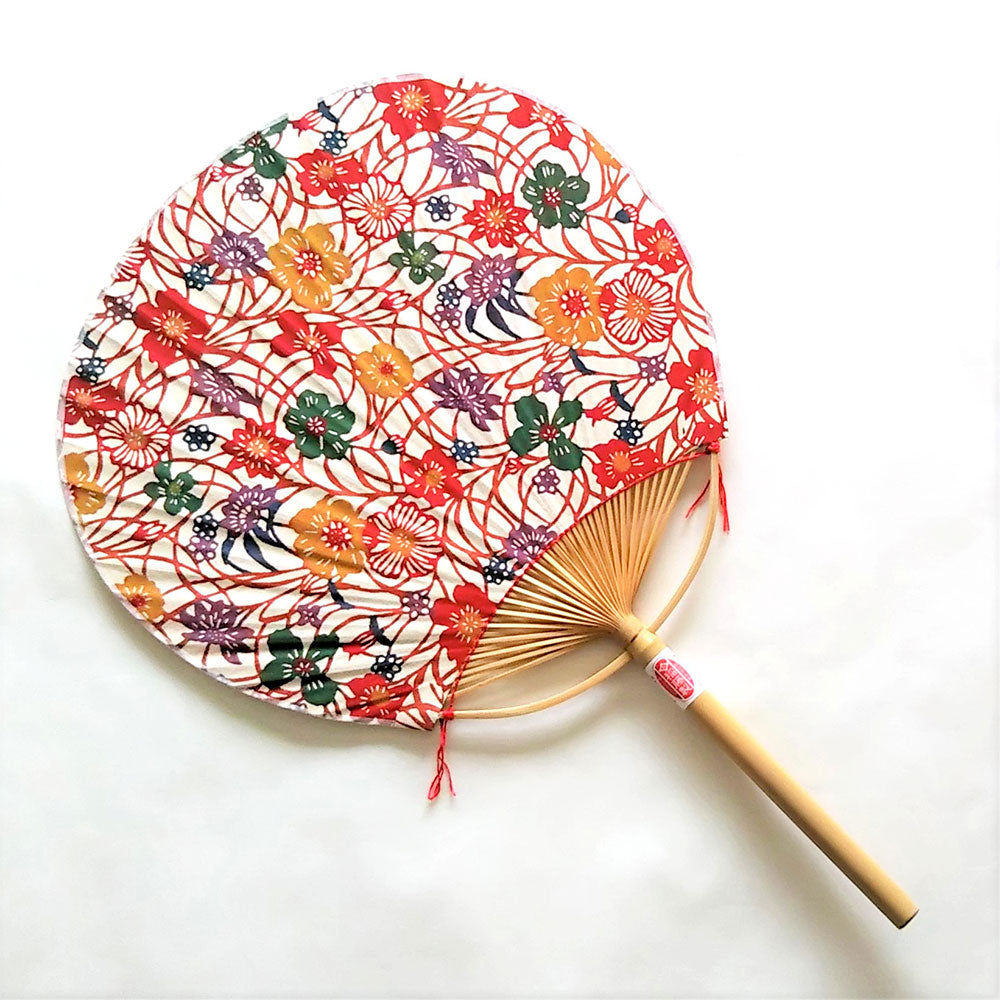 三重県指定伝統工芸品 日永うちわ 友禅・型染め08（中）箱入