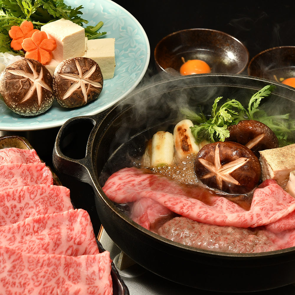 松阪牛すき焼き・しゃぶしゃぶ用（モモ・バラ）500ｇ【送料込み】