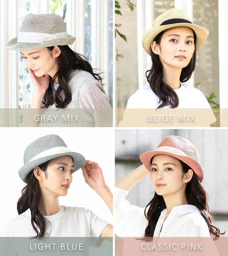 【XL58.5-61cm-クラシックピンク】【商品名：ミックスペーパーソフトHAT】