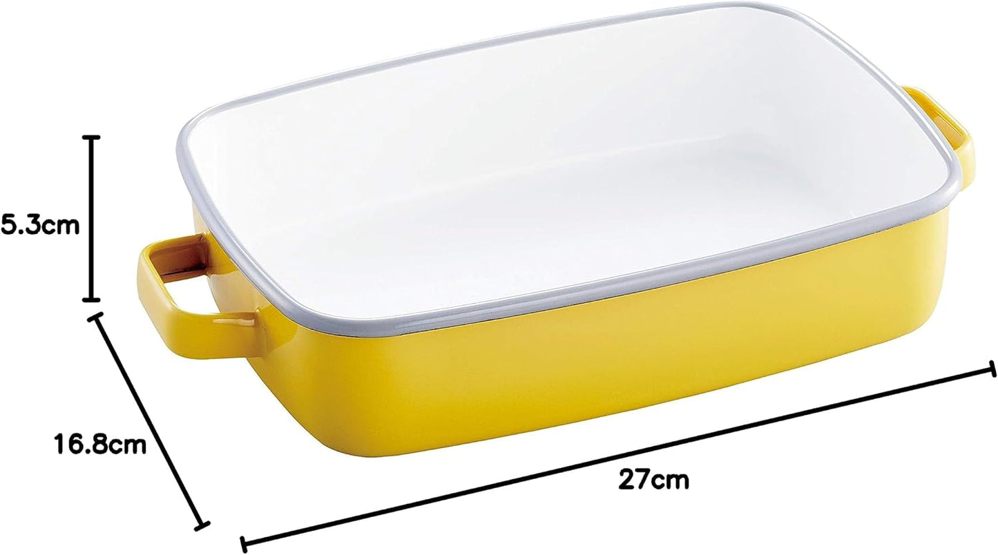 365methods 富士ホーロー オーブンディッシュ イエロー浅型 Mサイズ