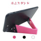 スマホスタンド 黒 薄くて軽量 iPhone ポータブルフォールドスタンド slimstand 折り畳み式 卓上ホルダー 各種タブレット フォンSansung Oppo Xperia
