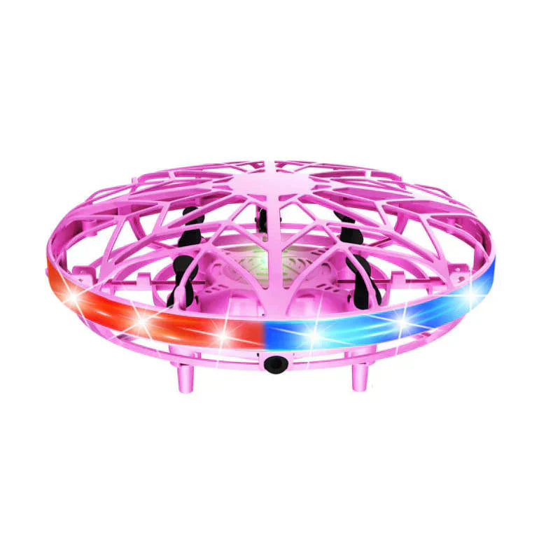 ラジコン ピンク LED ミニUFOドローン おもちゃ 安い 自動ホバー 小学生 孫 ご褒美 人気 流行 光る 高度維持 UFO ヘリコプター  プレゼント 時間潰し 子供喜ぶ 簡単