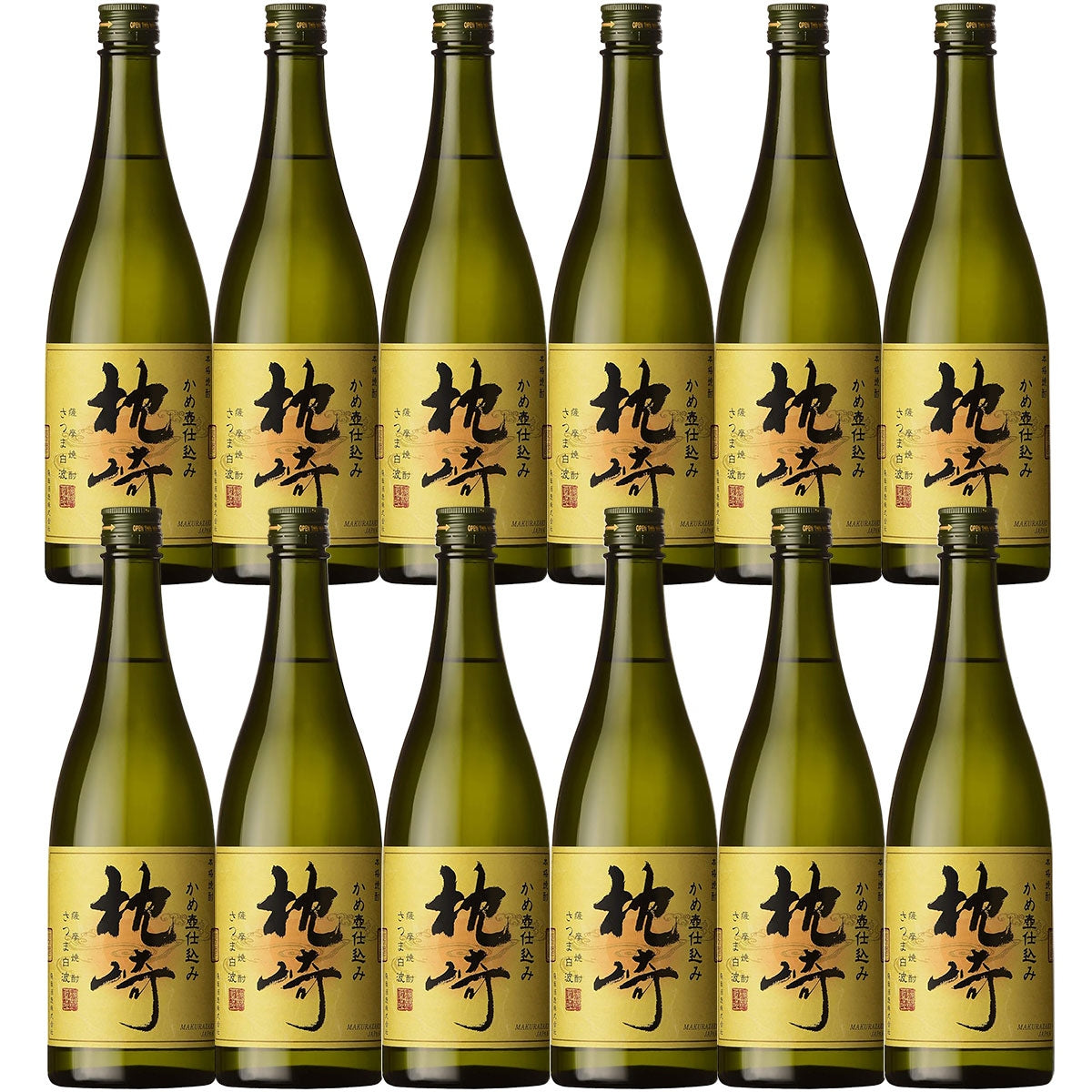 【送料無料】薩摩酒造  芋焼酎 かめ壺仕込み 枕崎 720ml×12本【北海道・東北・四国・九州・沖縄県は別途送料がかかります】