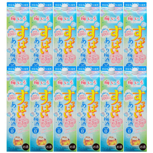 合同酒精 すっぱい あっさり梅酒 2000ml 2L×12本【北海道・東北・四国・九州・沖縄県は必ず送料がかかります】