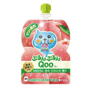 コカコーラ ミニッツメイドぷるんぷるんQooもも 125gパウチ×30本北海道、沖縄、離島は送料無料対象外［送料無料］【2?3営業日以内に出荷】