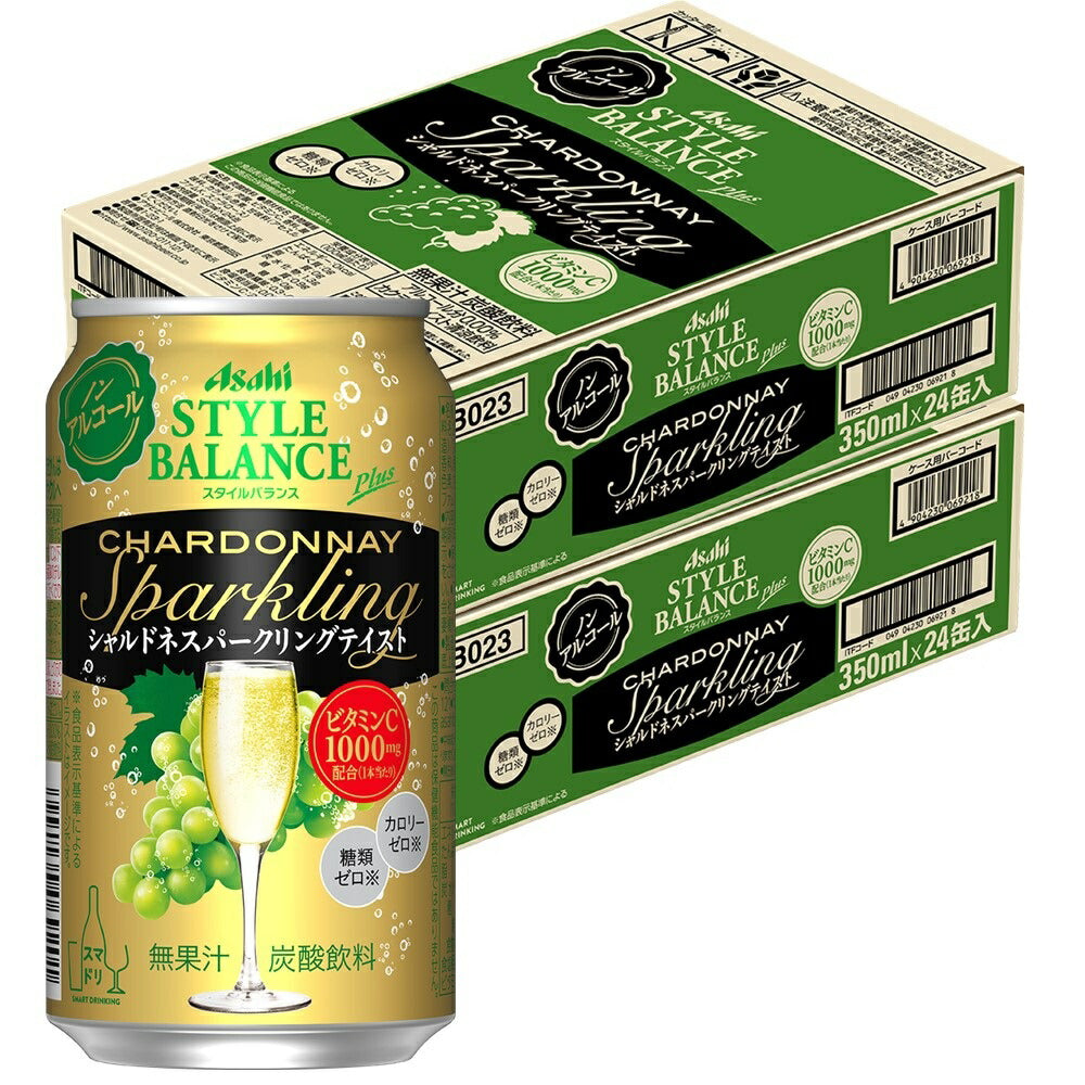 【送料無料】アサヒ スタイルバランス プラス シャルドネスパークリングテイスト 350ml×48本