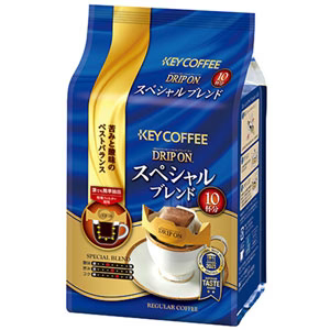 キーコーヒー KEY COFFEE DRIP ON ドリップオン スペシャルブレンド 8g×10袋×6個（60袋）【7〜10営業日以内に出荷】 ドリップコーヒー ドリップバッグコーヒー
