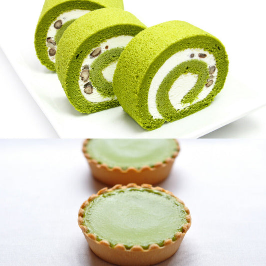 抹茶スイーツセット(茶游堂抹茶ロール・抹茶チーズケーキ5個)【送料込み】