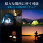 懐中電灯 LED USB充電式 超高輝度 4つ調光モード 三脚スタンド付き IP65防水 8000mAhバッテリー内蔵  LED懐中電灯 サーチライト ledライト フラッシュライト ハンディライト 作業灯 非常灯 強力 軍用 停電 防災対策 夜釣り(w028)
