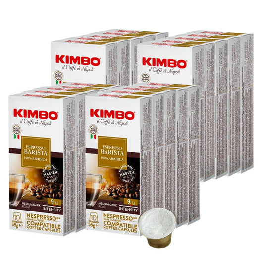 KIMBO キンボ イタリア産 ネスプレッソ 互換 カプセルコーヒー バリスタ(旧アルモニア)×20箱（200カプセル）【2?3営業日以内に出荷】[送料無料] コーヒー イタリア 珈琲 コーヒー豆 ホットコーヒー アイスコーヒー NESPRESSO ブラックコーヒー 無糖