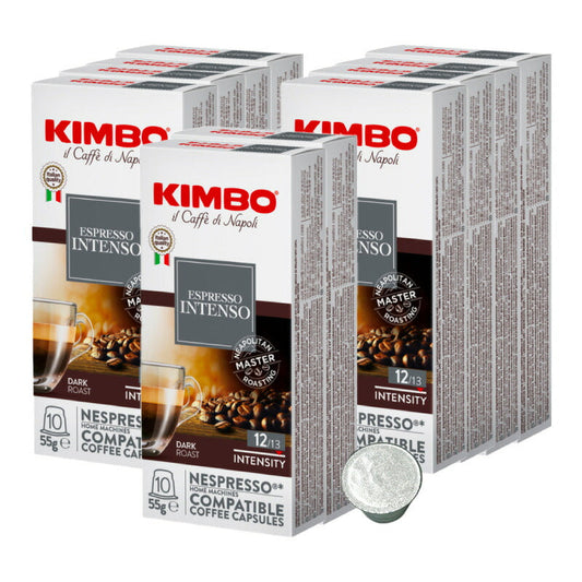 KIMBO キンボ イタリア産 ネスプレッソ 互換 カプセルコーヒー インテンソ×10箱（100カプセル）【2?3営業日以内に出荷】[送料無料] コーヒー イタリア 珈琲 コーヒー豆 ホットコーヒー アイスコーヒー NESPRESSO ブラックコーヒー 無糖