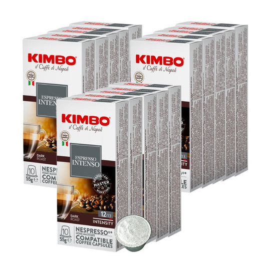 KIMBO キンボ イタリア産 ネスプレッソ 互換 カプセルコーヒー インテンソ×15箱（150カプセル）【2?3営業日以内に出荷】[送料無料] コーヒー イタリア 珈琲 コーヒー豆 ホットコーヒー アイスコーヒー NESPRESSO ブラックコーヒー 無糖