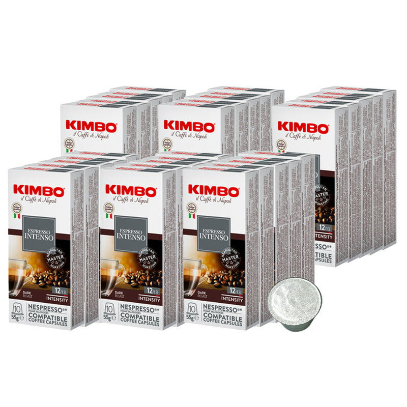 KIMBO キンボ イタリア産 ネスプレッソ 互換 カプセルコーヒー インテンソ×30箱（300カプセル）【2?3営業日以内に出荷】[送料無料] コーヒー イタリア 珈琲 コーヒー豆 ホットコーヒー アイスコーヒー NESPRESSO ブラックコーヒー 無糖