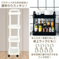 キッチンワゴン 「イエロー」 キッチン収納 スリム 収納棚 収納ワゴン 収納ラック おしゃれ キャスター付き 組立簡単 収納カート 小物 台所収納 洗面所 軽量 組替可能 4段