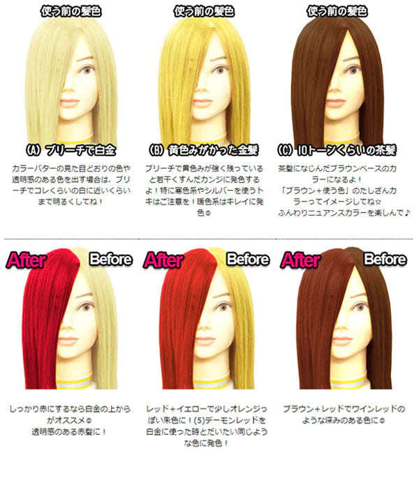 エンシェールズ カラーバター 200g リアルレッド ヘアカラー