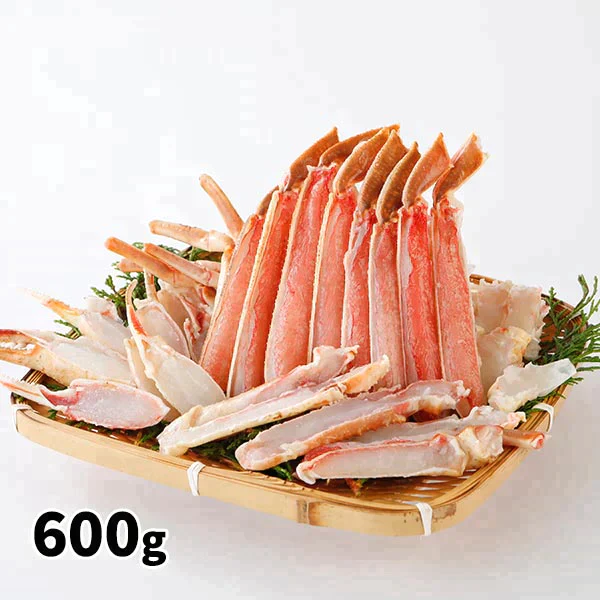 【停止】生本ズワイガニ 半むき身 L~2Lサイズ 冷凍 総重量600g（正味480g）