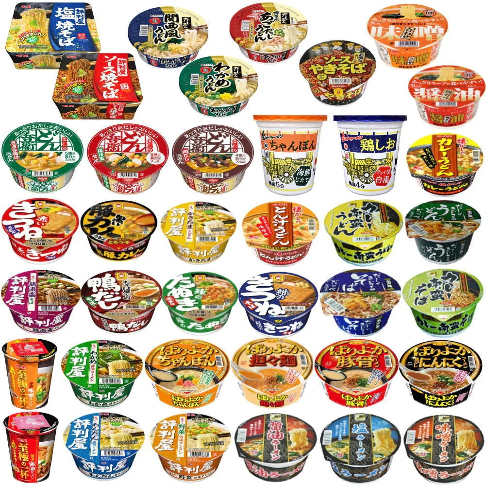 にぎわい広場  カップ麺 レギュラーサイズ ラーメン・うどん・そば・焼きそばも入った えぇとこどり これで決まり30種セット