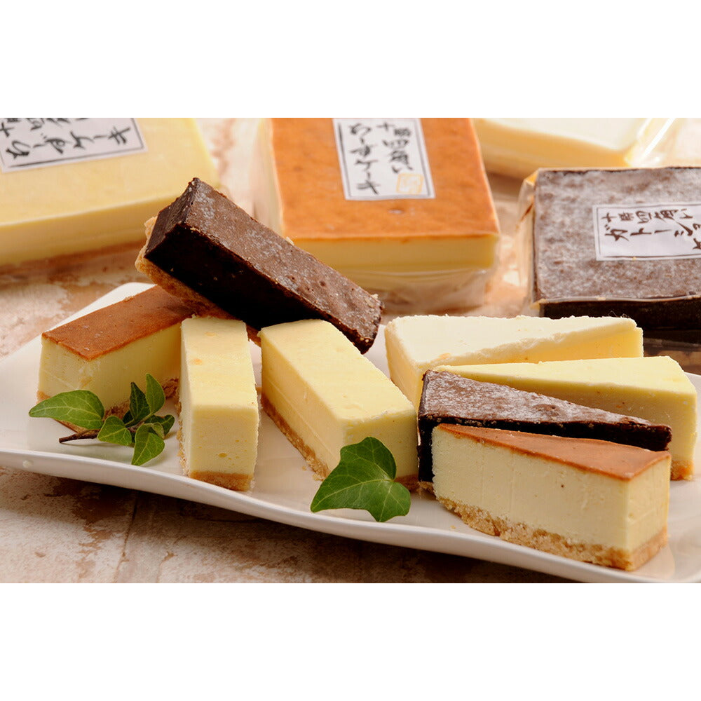 北海道 十勝四角いチーズケーキ＆ガトーショコラ ベイクド&ニューヨーク&レアチーズケーキとガトーショコラが味わえる4種セット 詰め合わせ