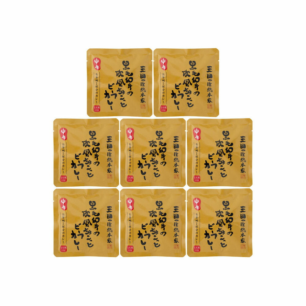 【3人シェア買いでお得】兵庫 「三田屋総本家」黒毛和牛の欧風ちょこっとビーフカレー（8食） レトルト
