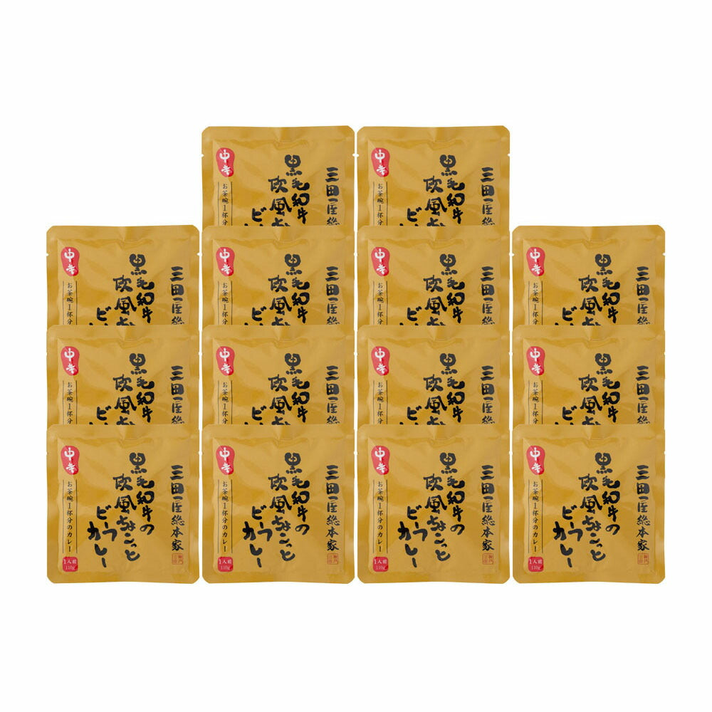 【3人シェア買いでお得】兵庫 「三田屋総本家」黒毛和牛の欧風ちょこっとビーフカレー（14食） レトルト